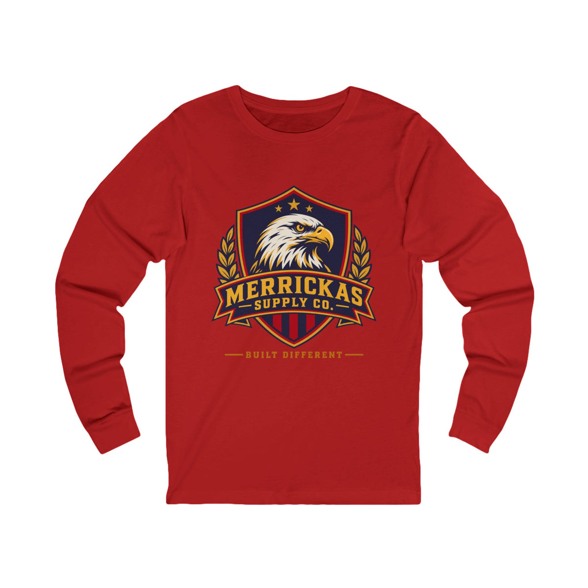 Merrickas Eagle Shield Crest Long Sleeve Tee
