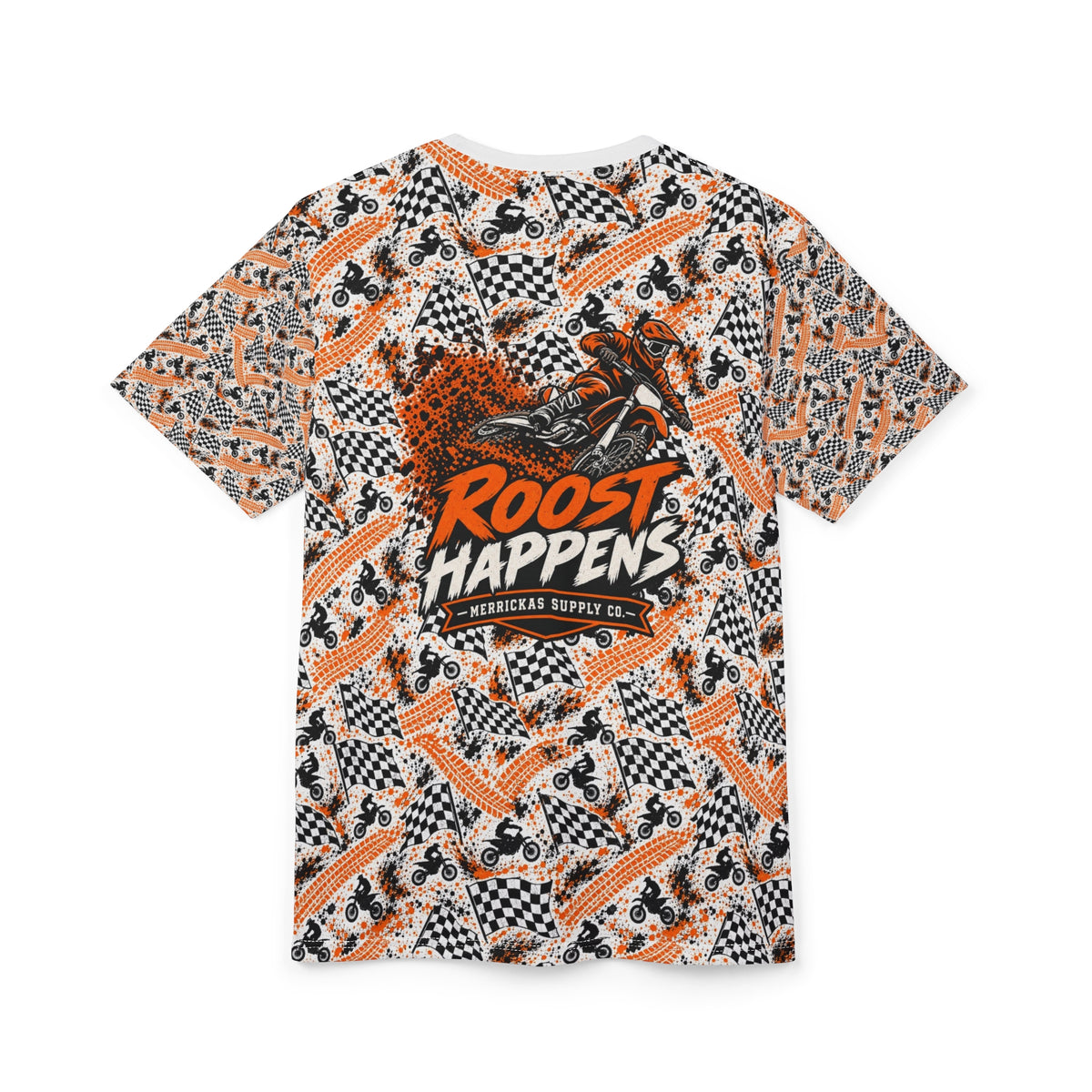 Checkered Flag Moto All-Over Print Tee