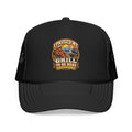 I Paused My Grill To Be Here Foam Trucker Hat
