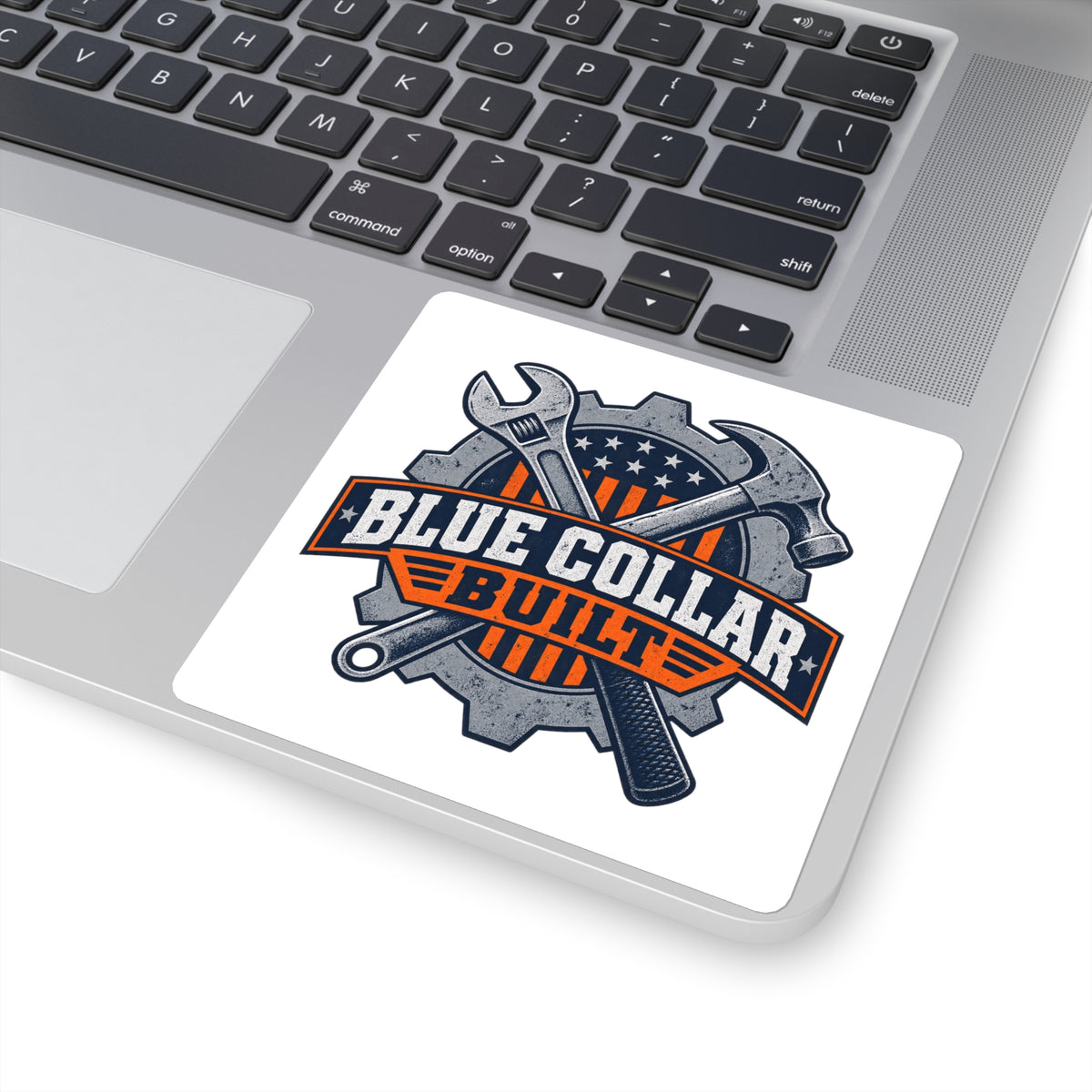 Blue Collar Built Sticker