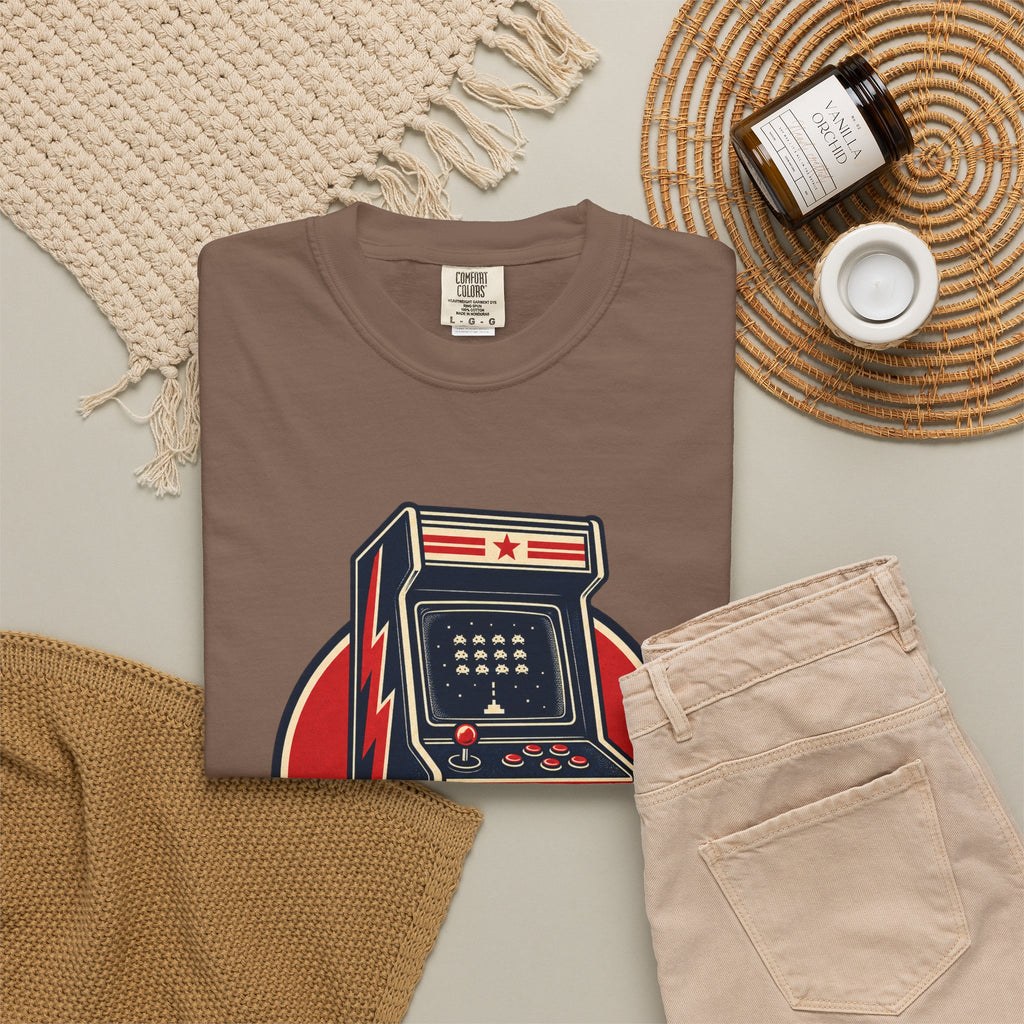 Level Up Game On Garment-Dyed Tee