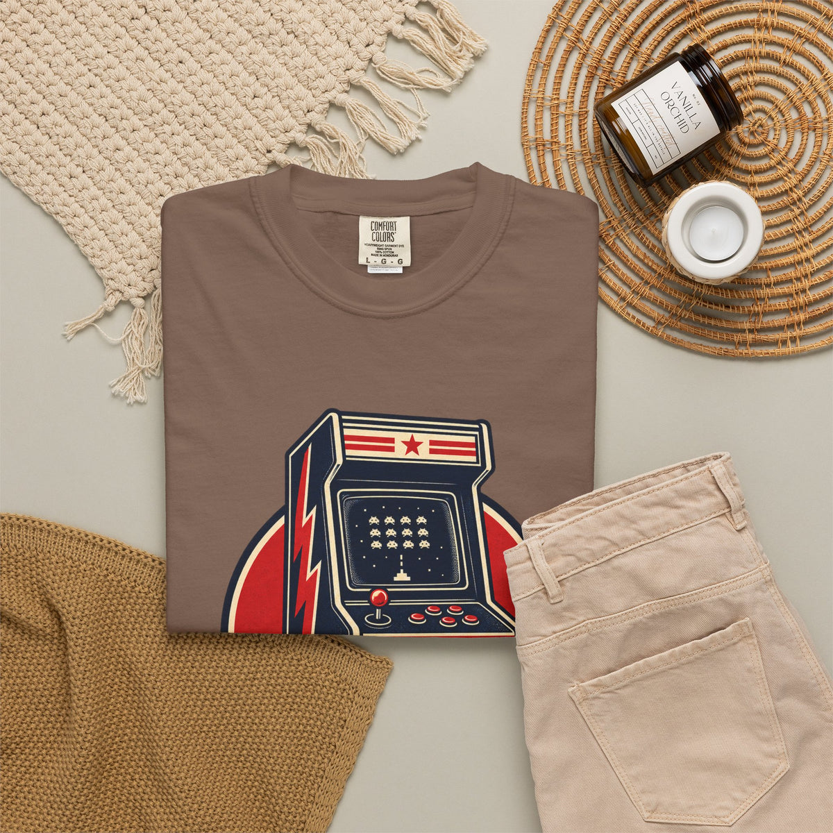 Level Up Game On Garment-Dyed Tee
