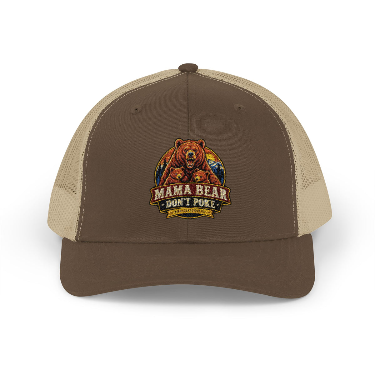 Mama Bear Don't Poke Snapback Trucker Hat