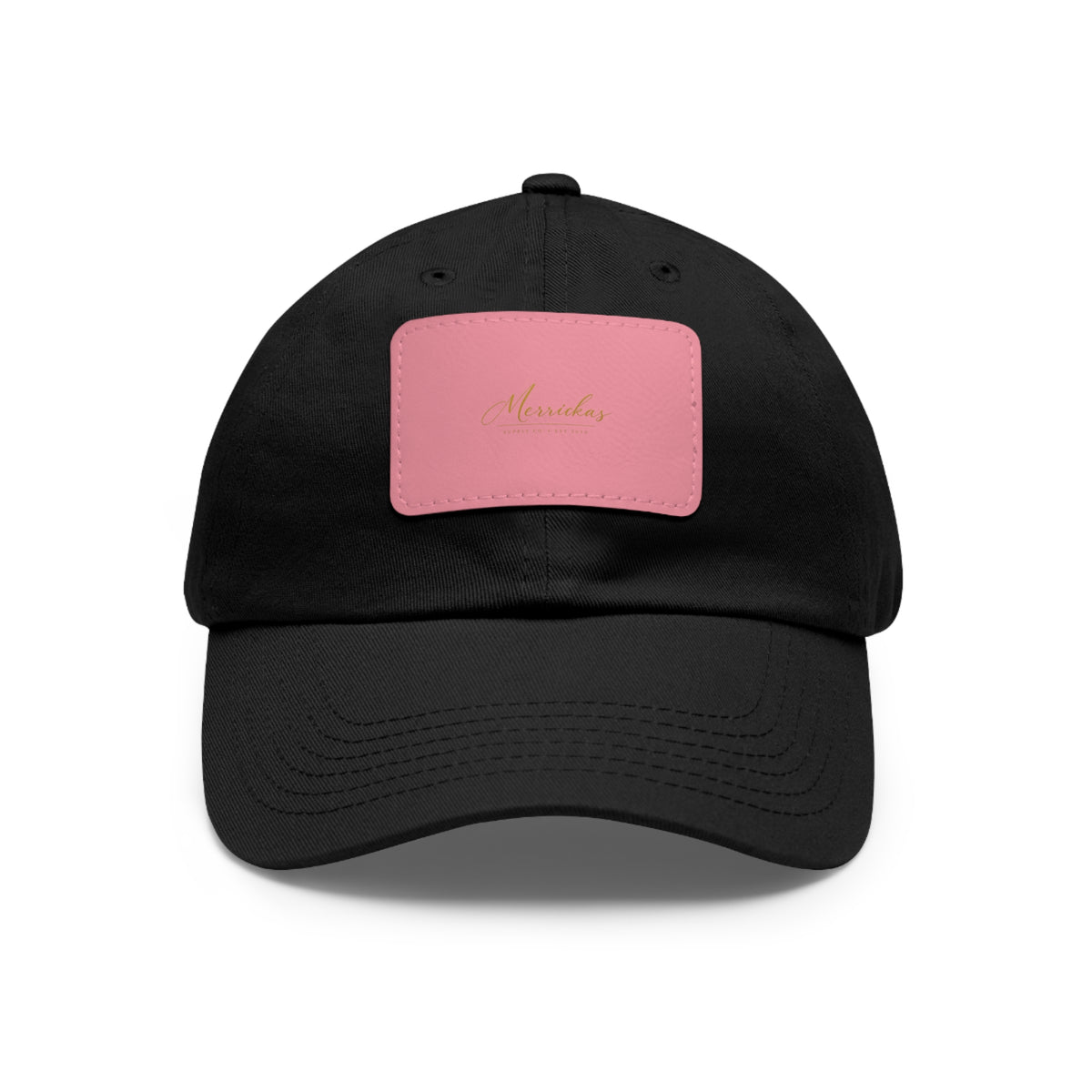 Merrickas Signature Leather Patch Dad Hat