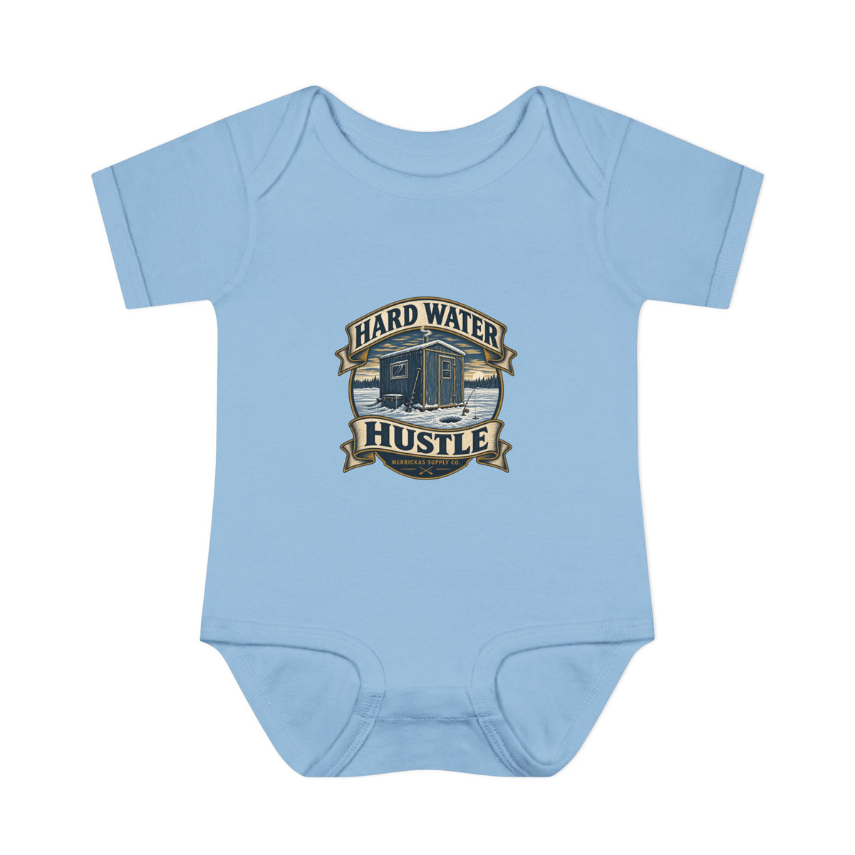 Hard Water Hustle Baby Onesie