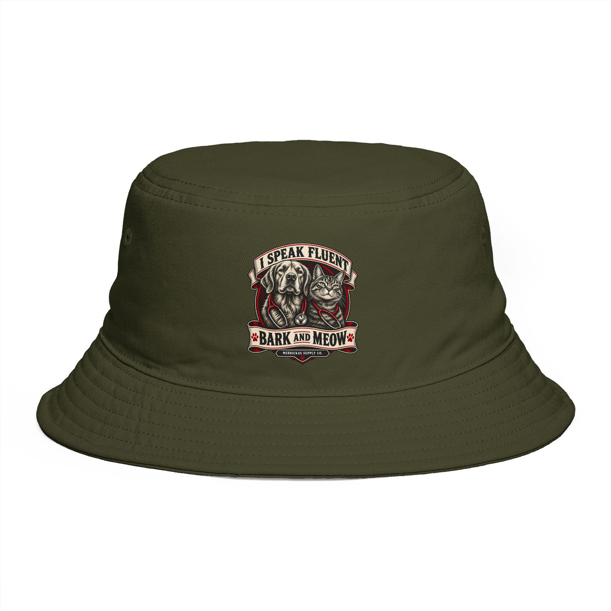I Speak Fluent Bark And Meow Bucket Hat