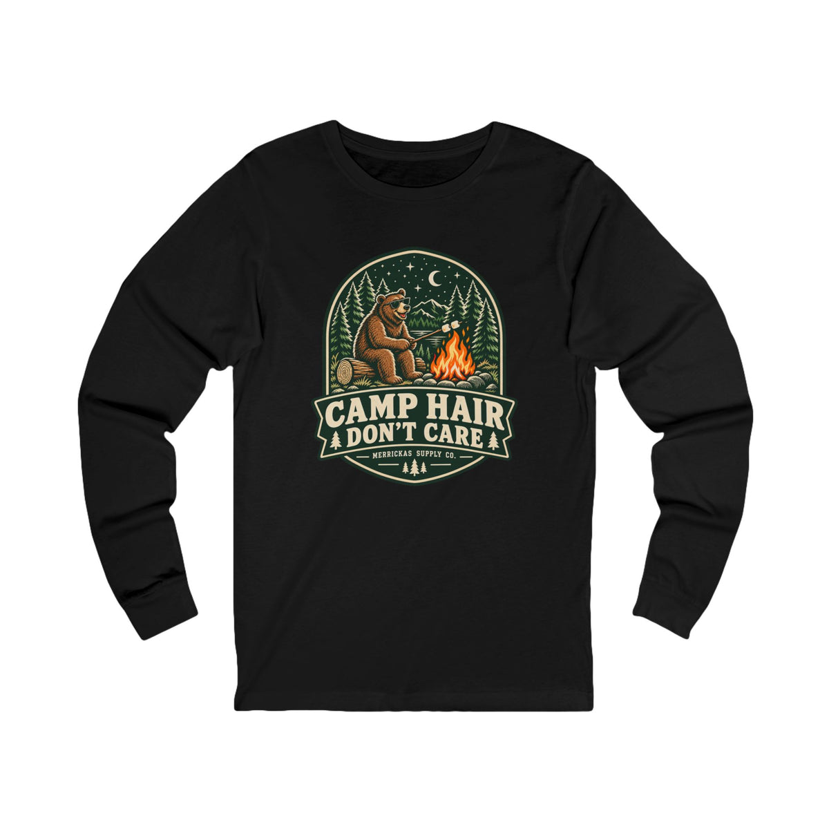 Camp Hair Don't Care Long Sleeve Tee