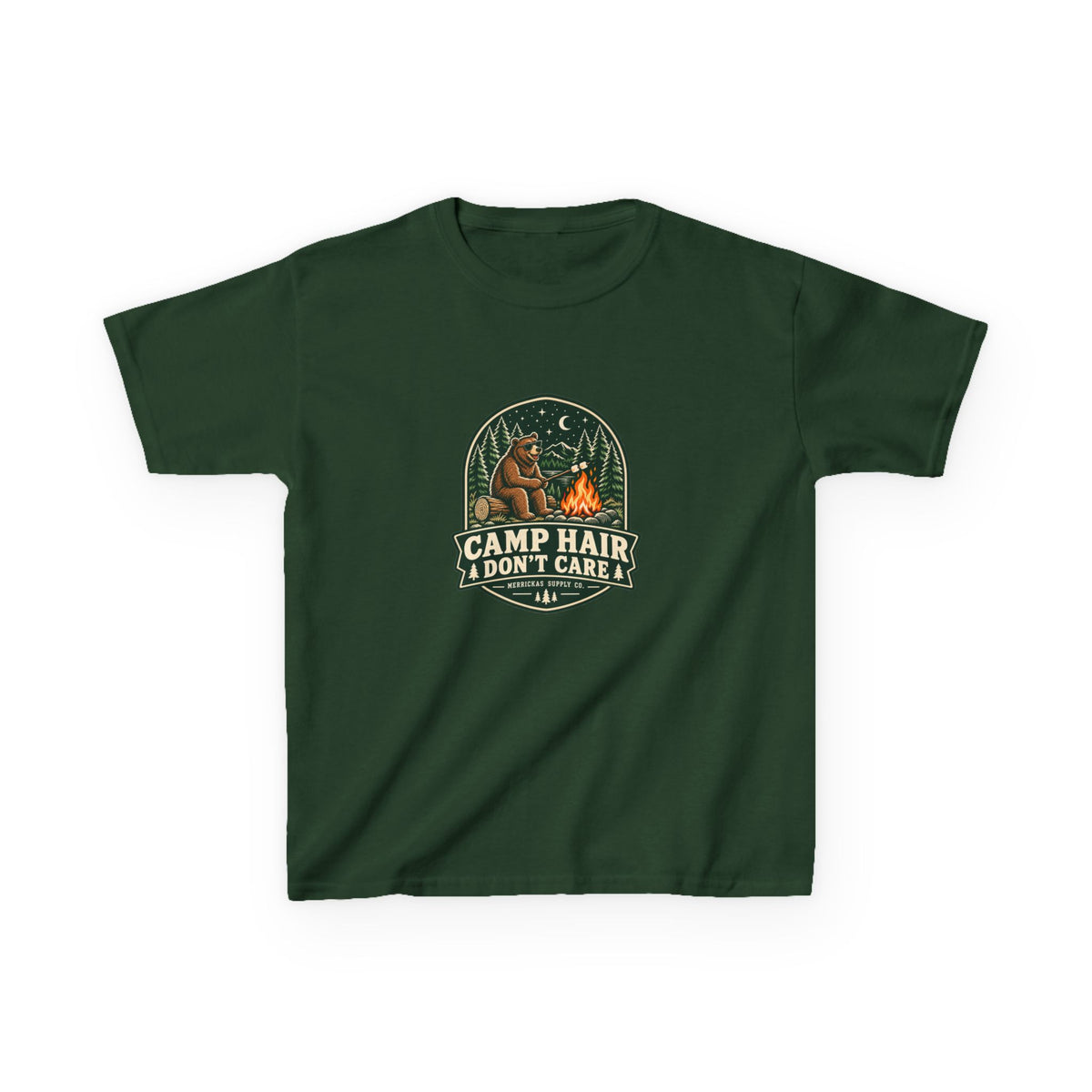 Camp Hair Don't Care Kids Tee