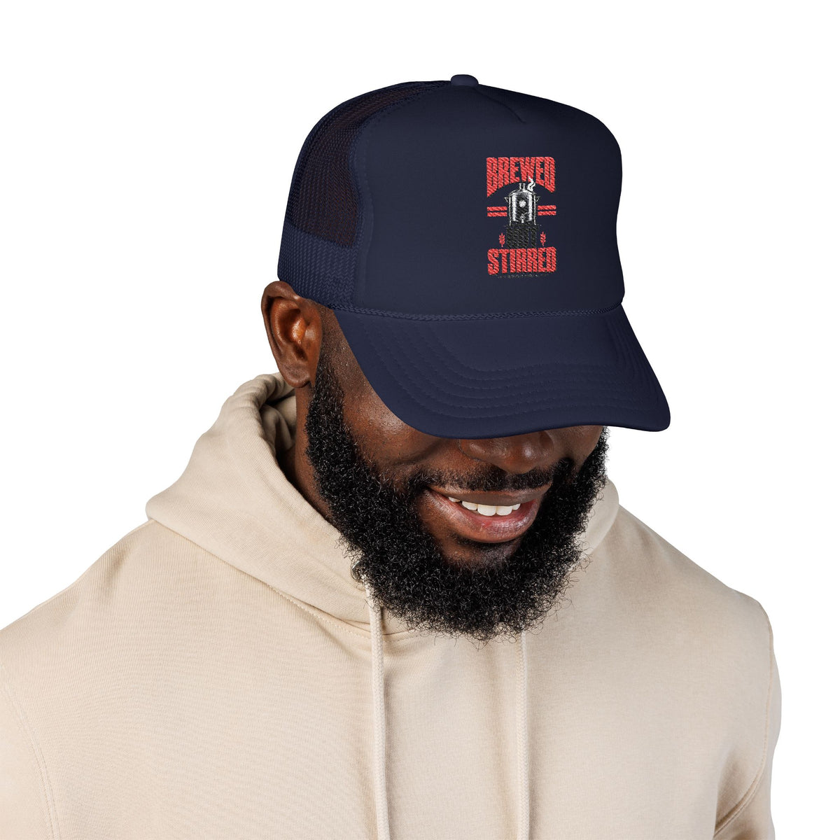 Brewed Not Stirred Foam Trucker Hat