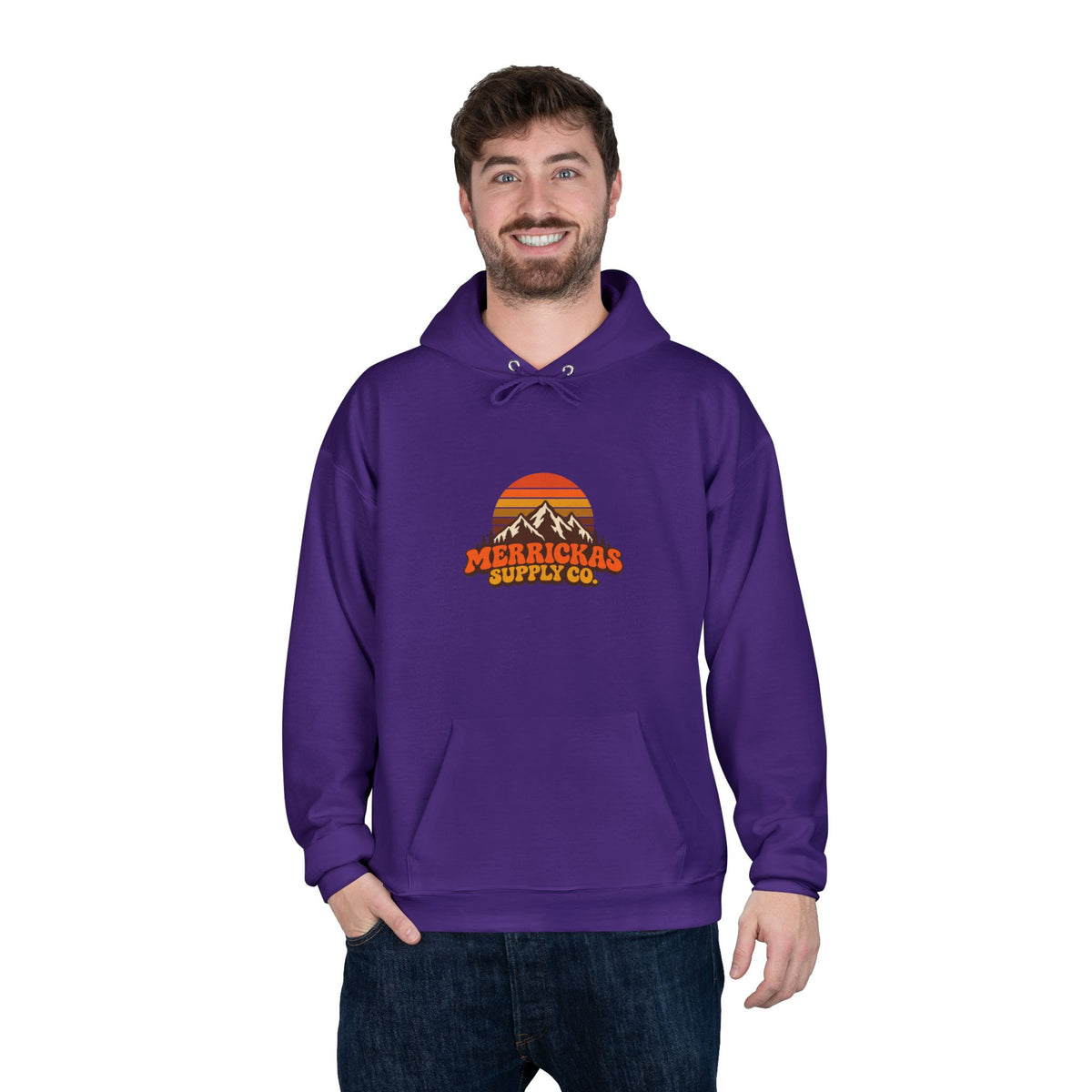 Merrickas Retro Sunset Mountain Hoodie