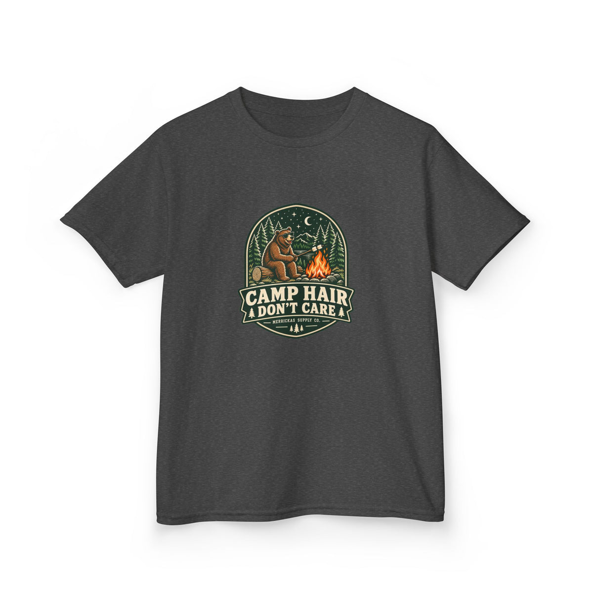 Camp Hair Don't Care Kids Tee