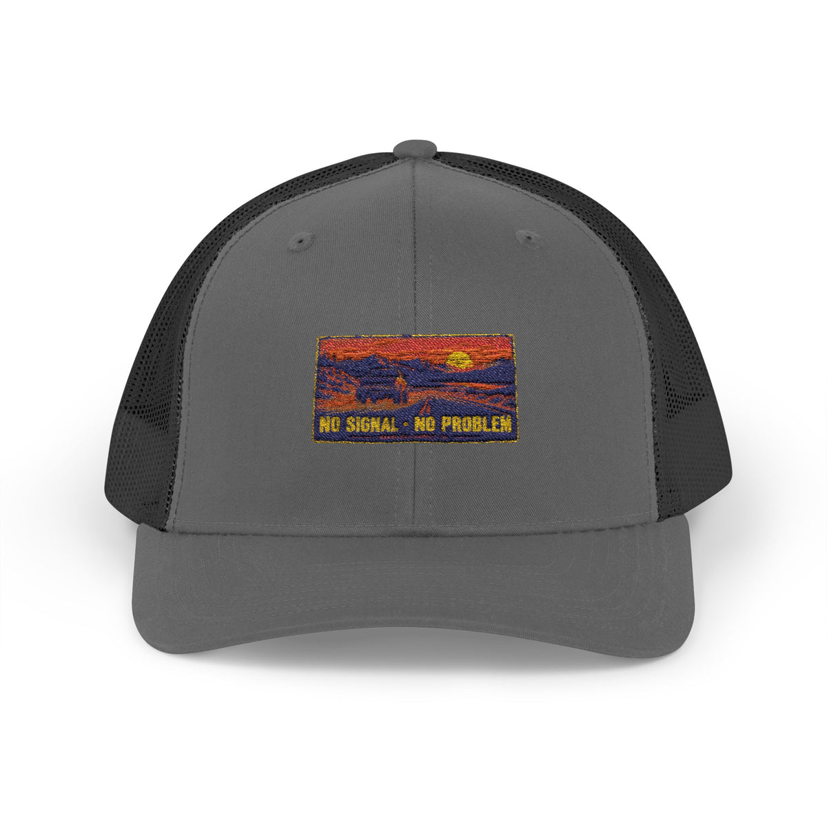 No Signal No Problem Snapback Trucker Cap