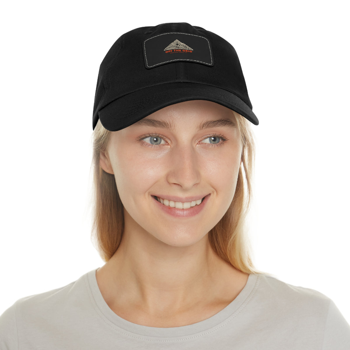 Off The Grid Leather Patch Dad Hat
