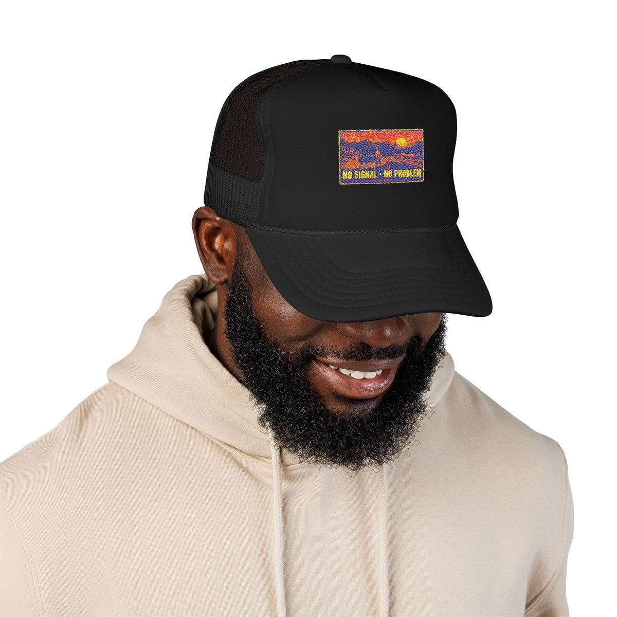 No Signal No Problem Foam Trucker Hat