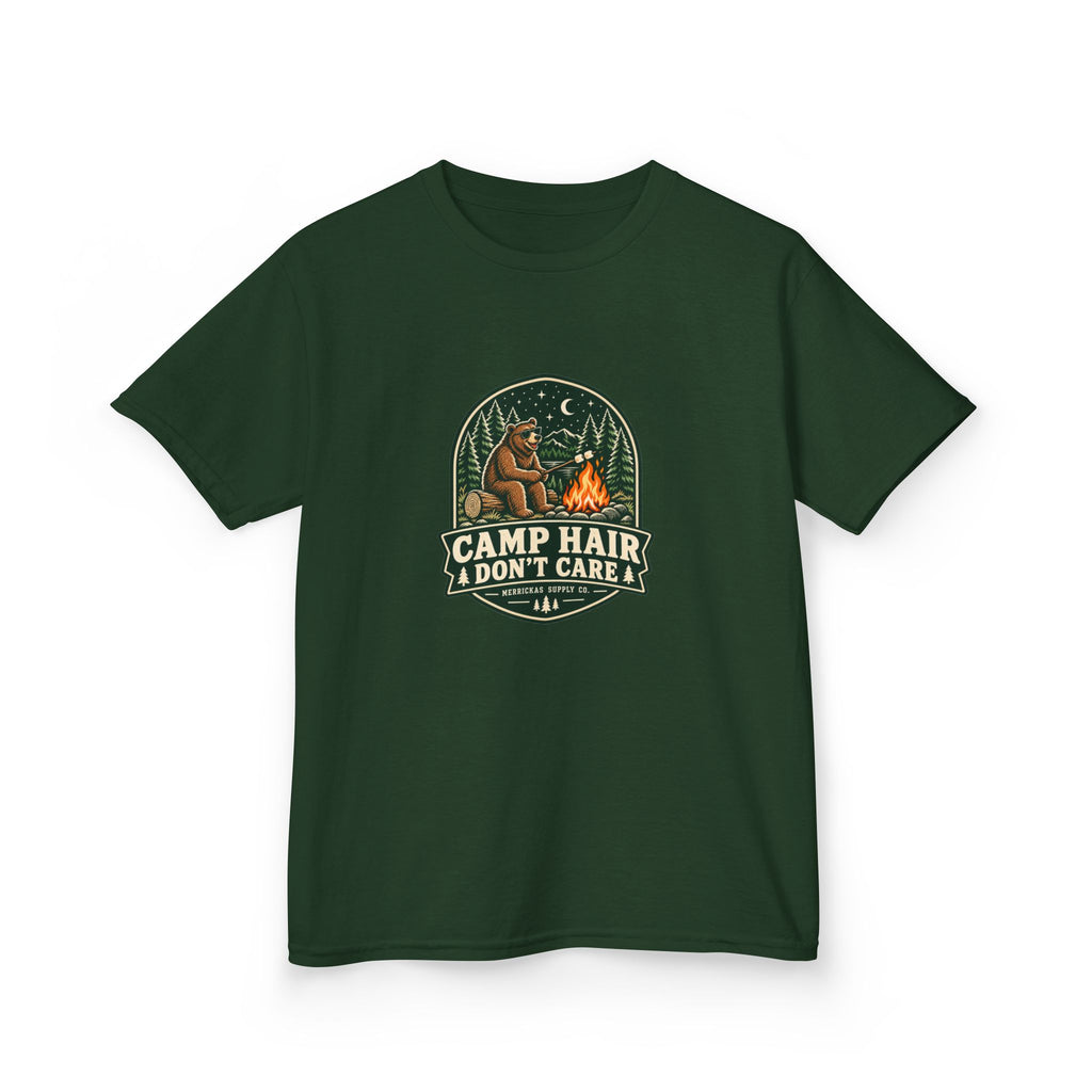 Camp Hair Don't Care Kids Tee