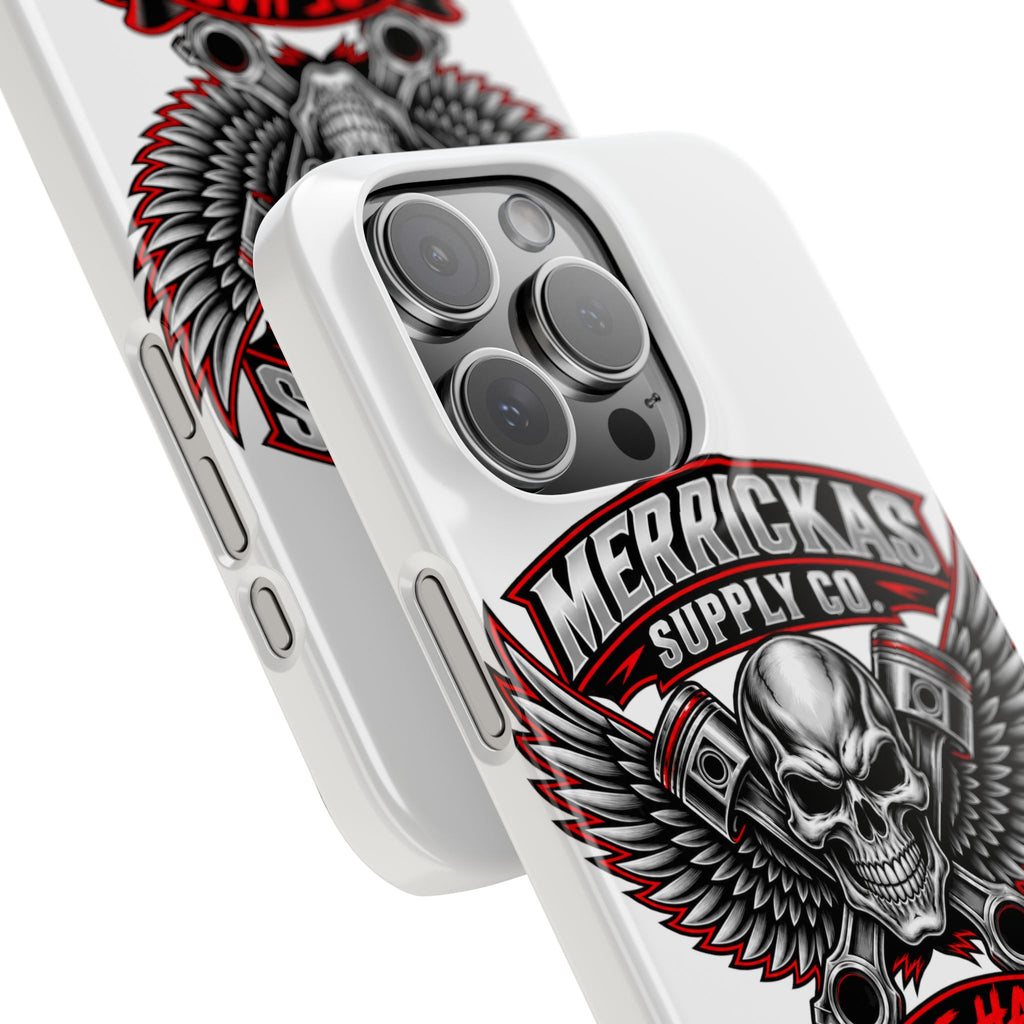 Merrickas Ride Hard Winged Skull Phone Case