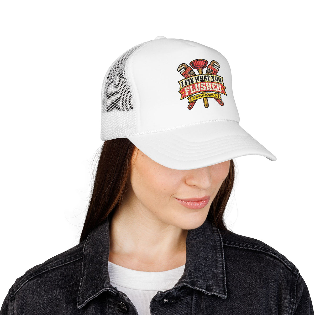 I Fix What You Flushed Foam Trucker Hat