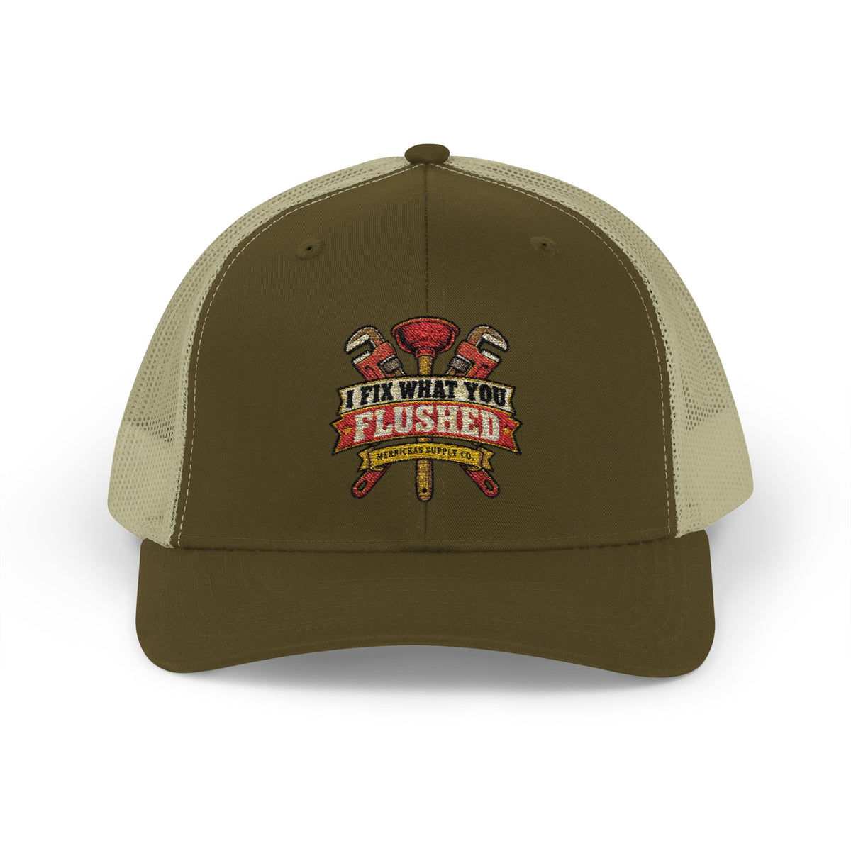 I Fix What You Flushed Snapback Trucker Hat