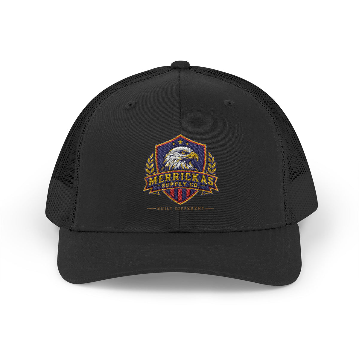 Merrickas Heritage Shield Snapback Trucker Hat