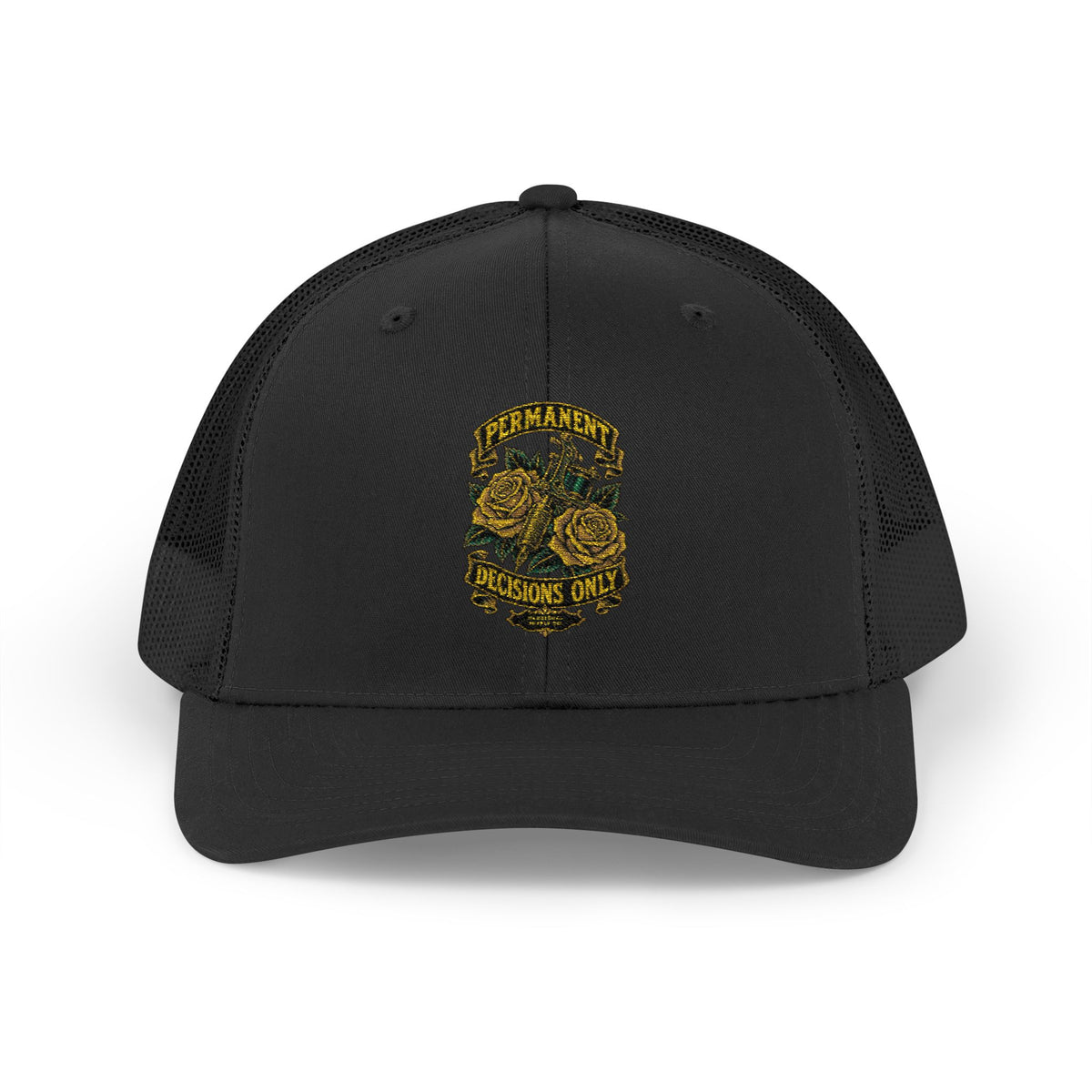 Permanent Decisions Only Snapback Trucker Cap