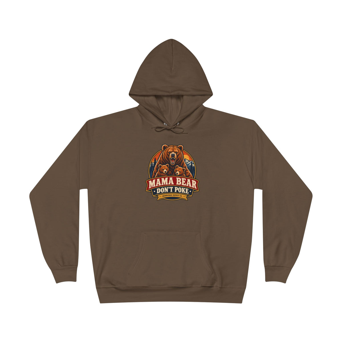 Mama Bear Don't Poke Heavyweight Hoodie
