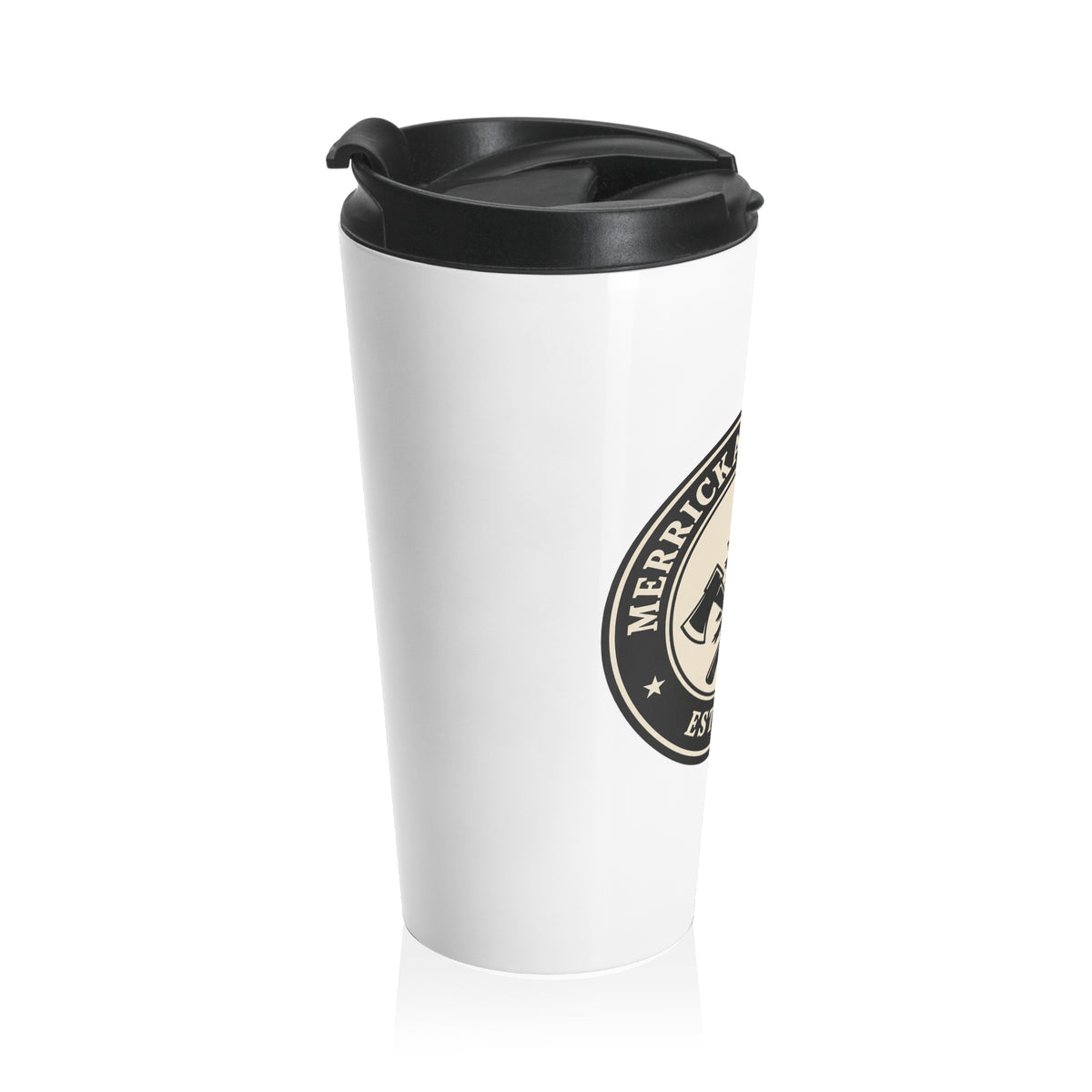 Merrickas Heritage Axe Badge Travel Mug