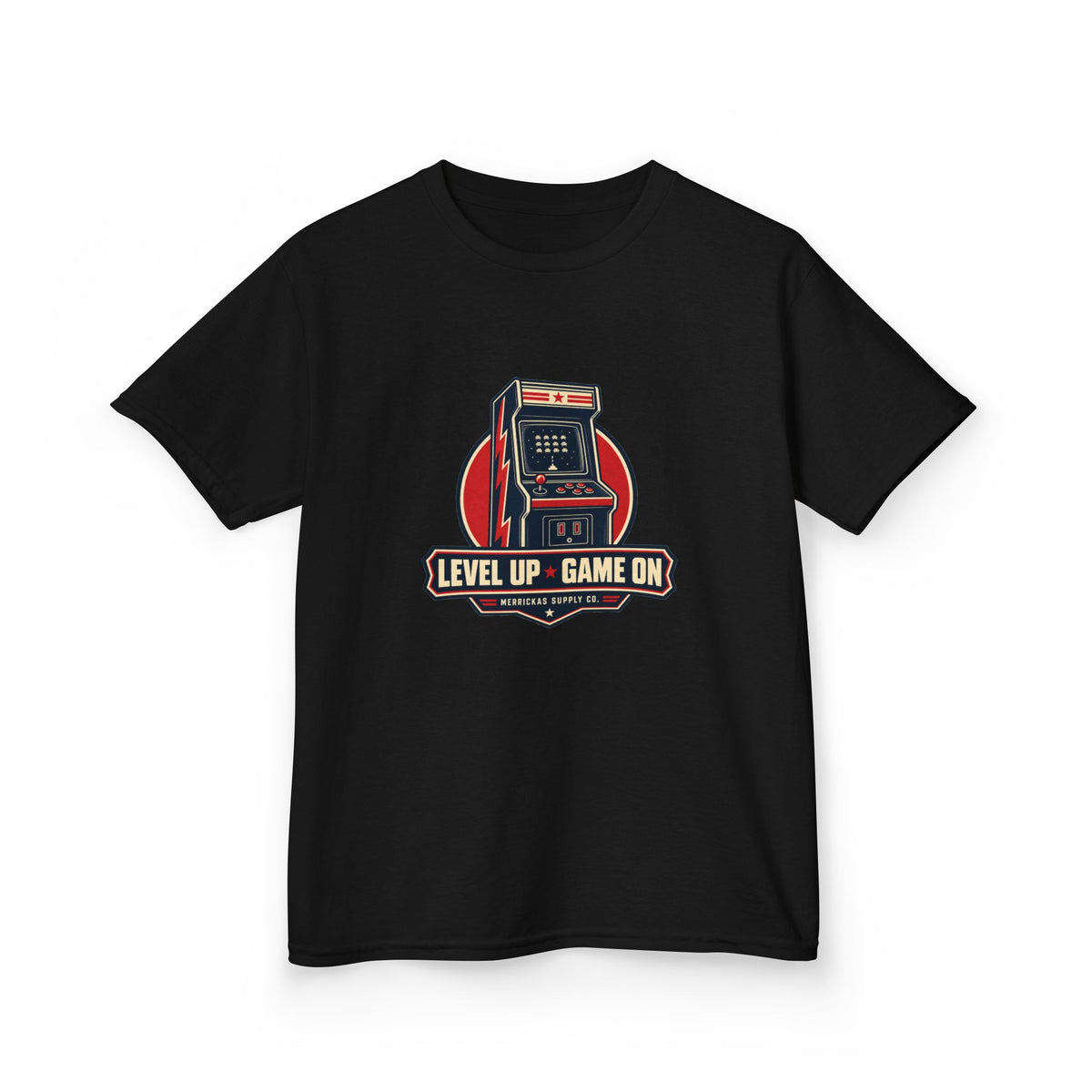 Level Up Game On Kids Tee