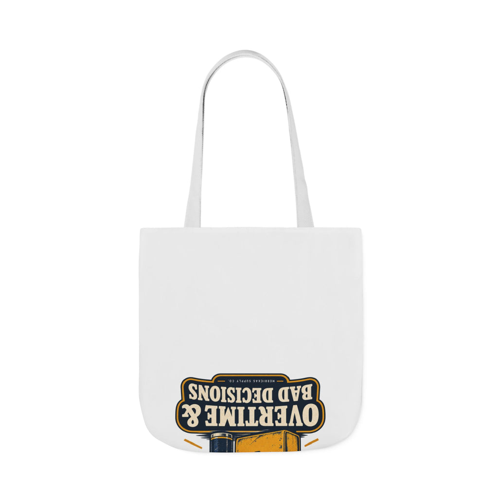 Powered By Overtime & Bad Decisions Canvas Wall Art