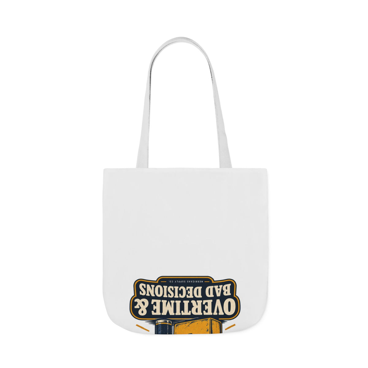 Powered By Overtime & Bad Decisions Canvas Wall Art