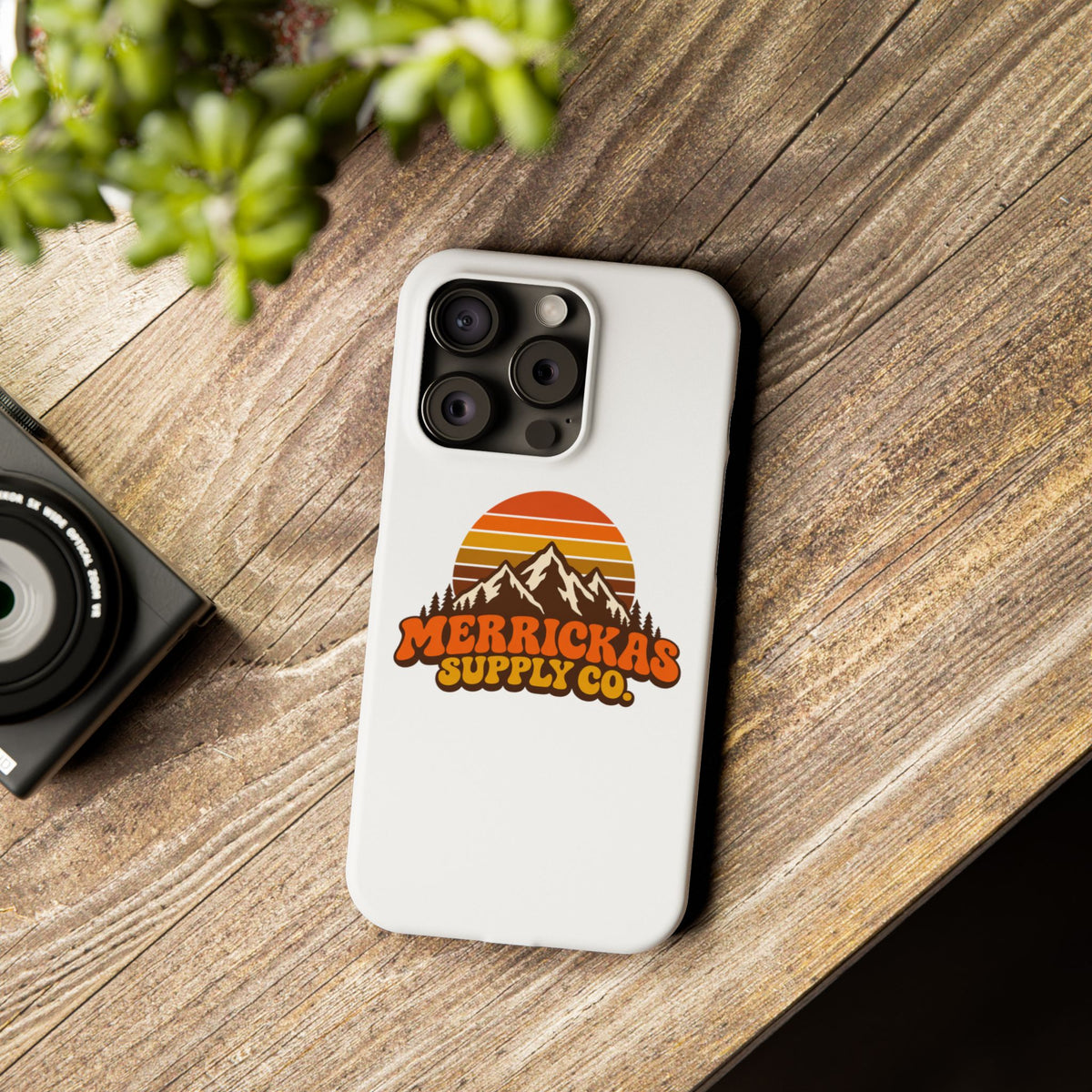 Merrickas Retro Sunset Mountain Phone Case