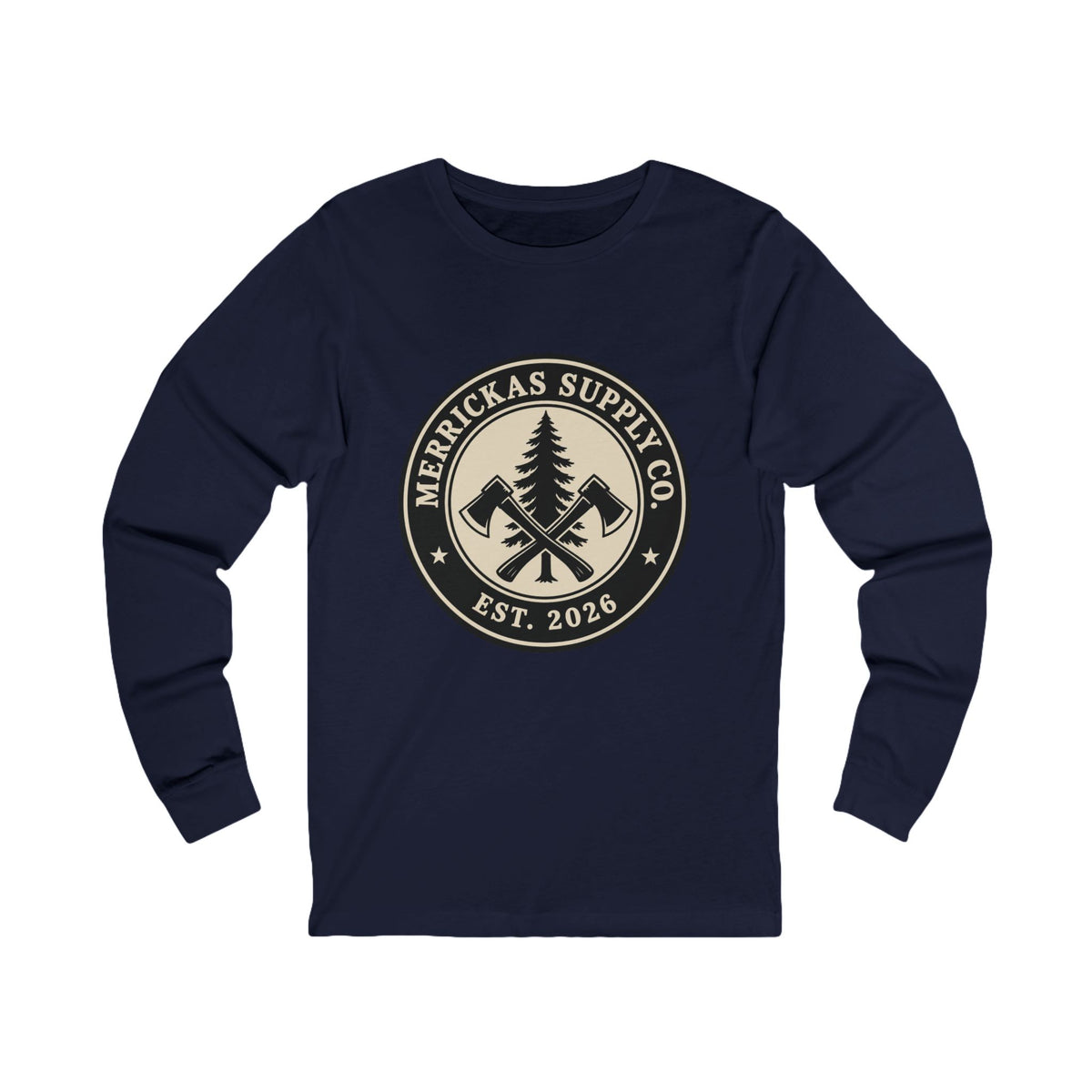 Merrickas Heritage Axe Badge Long Sleeve Tee