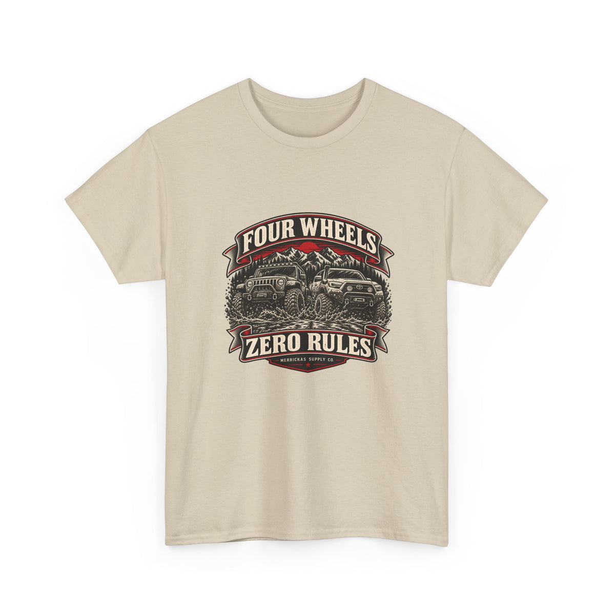 Four Wheels Zero Rules Classic Tee