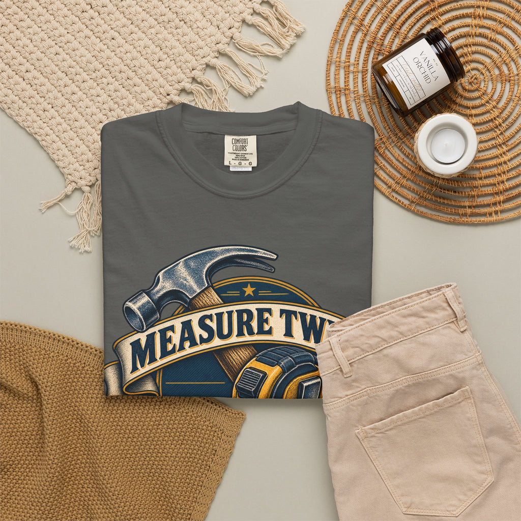Measure Twice Cuss Once Garment-Dyed Tee