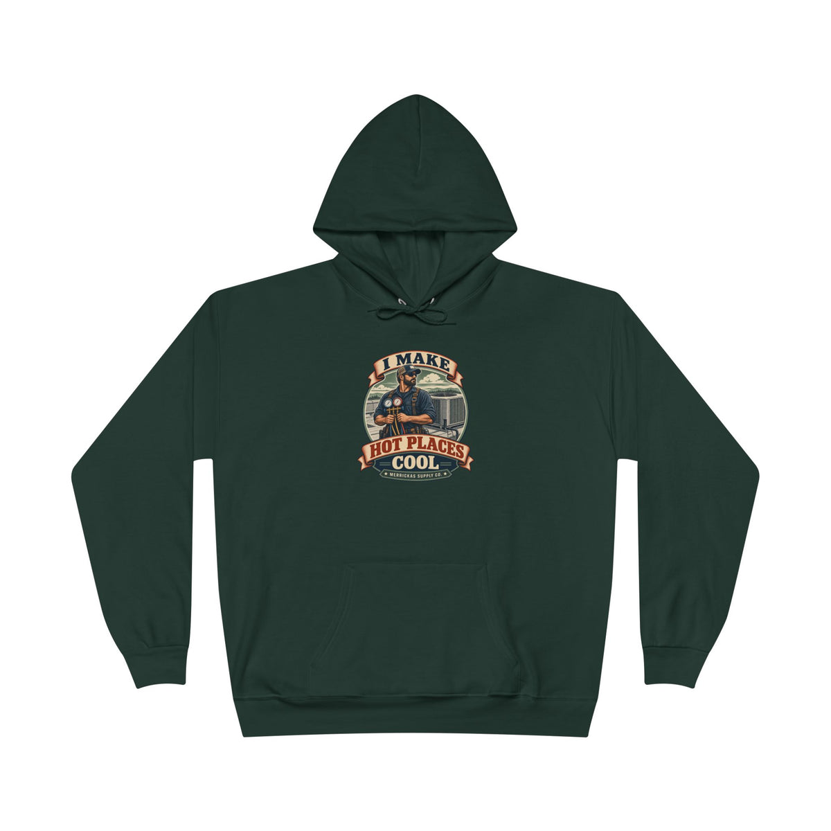 I Make Hot Places Cool Heavyweight Hoodie