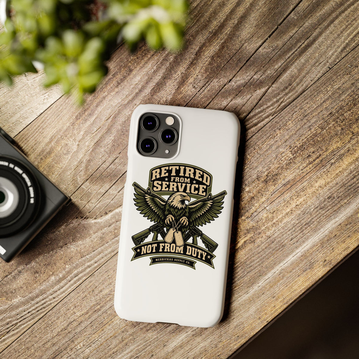 Retired From Service Not From Duty Phone Case