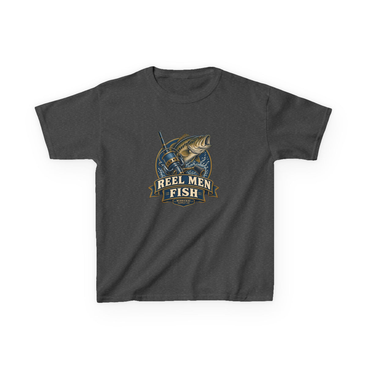 Reel Men Fish Kids Tee