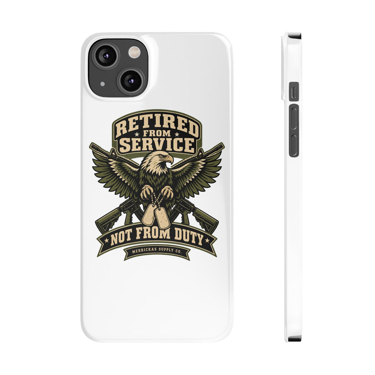 Retired From Service Not From Duty Phone Case