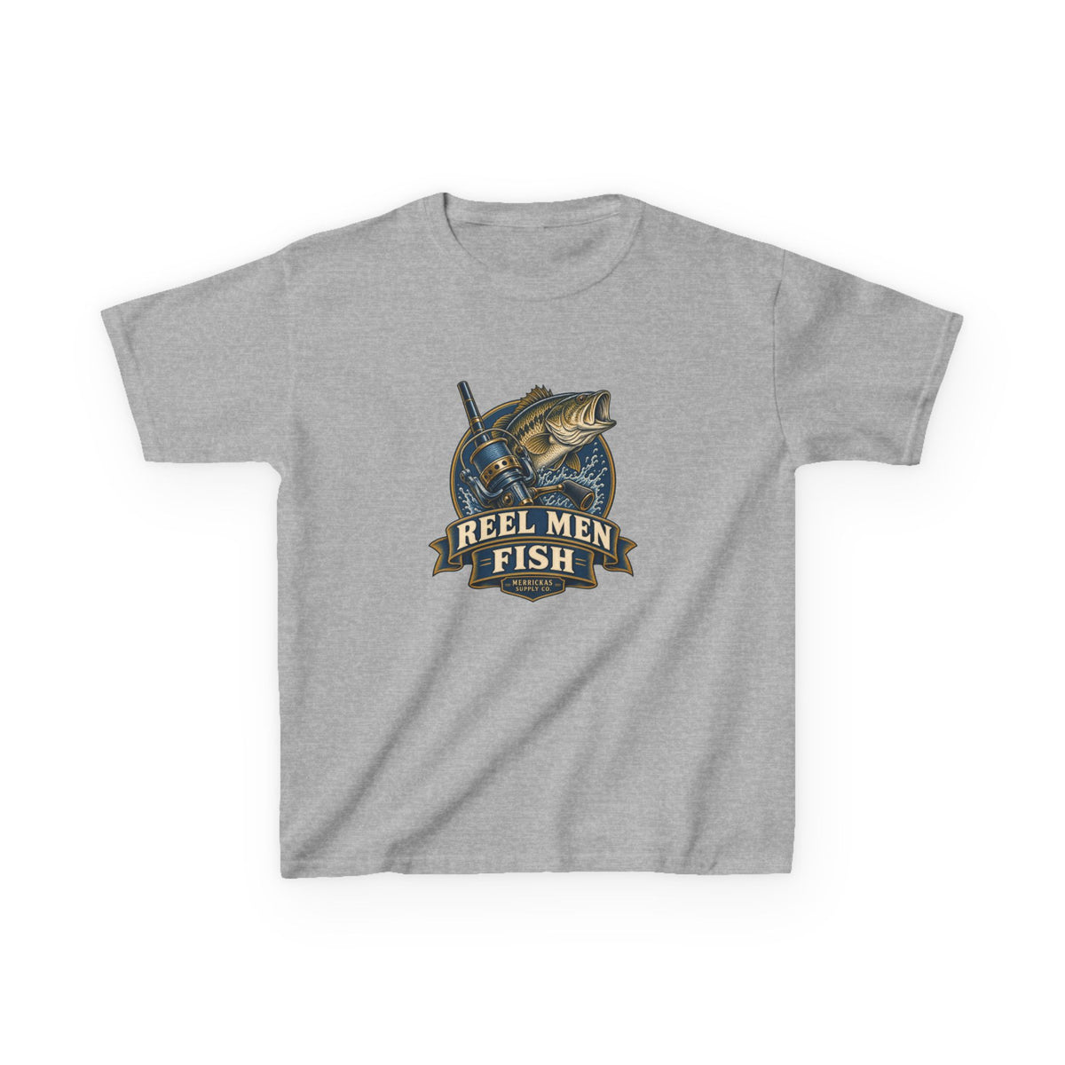 Reel Men Fish Kids Tee
