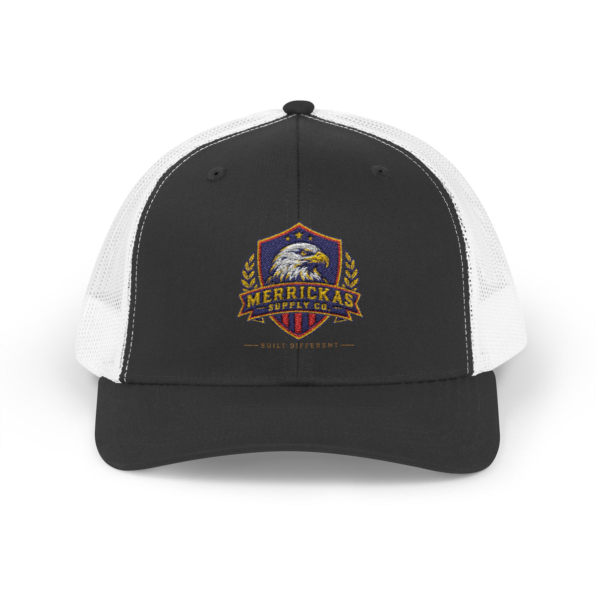 Merrickas Heritage Shield Snapback Trucker Hat