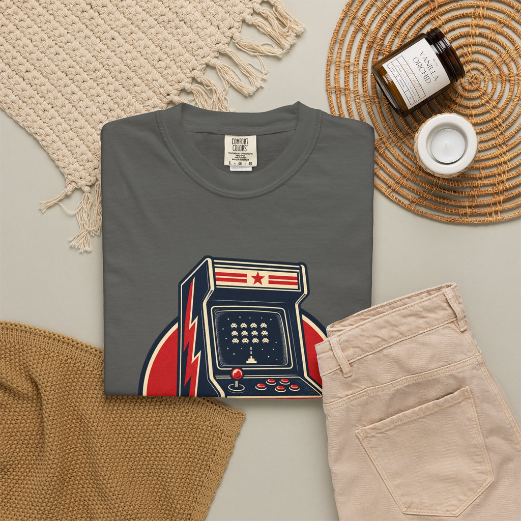 Level Up Game On Garment-Dyed Tee