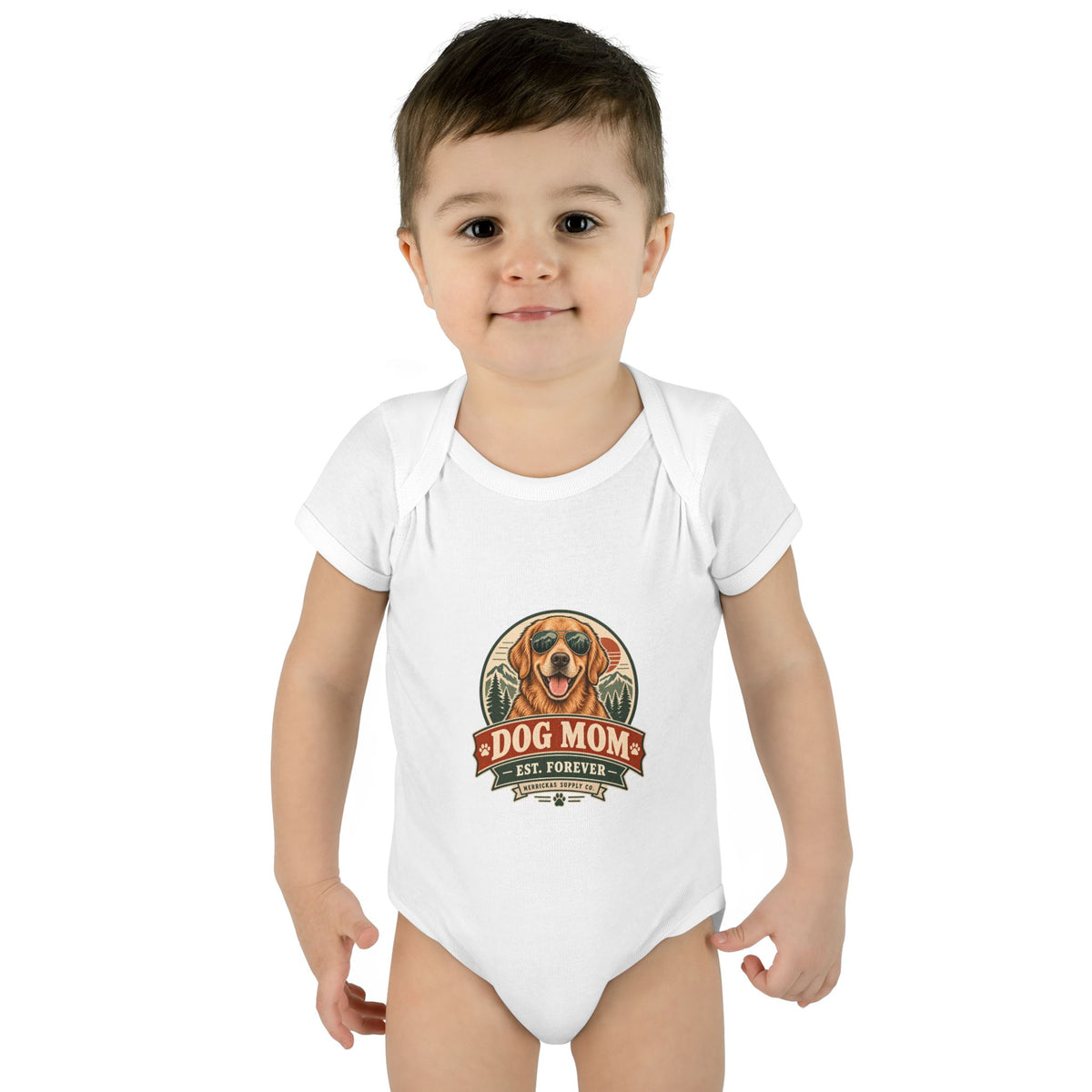 Dog Mom Est. Forever Baby Onesie