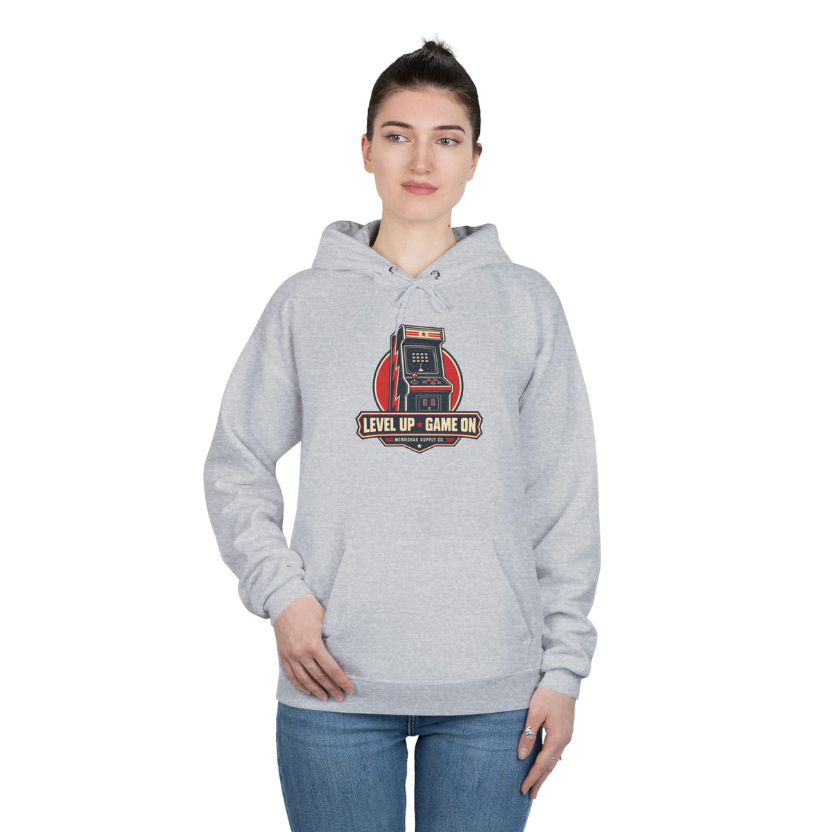 Level Up Game On Heavyweight Hoodie