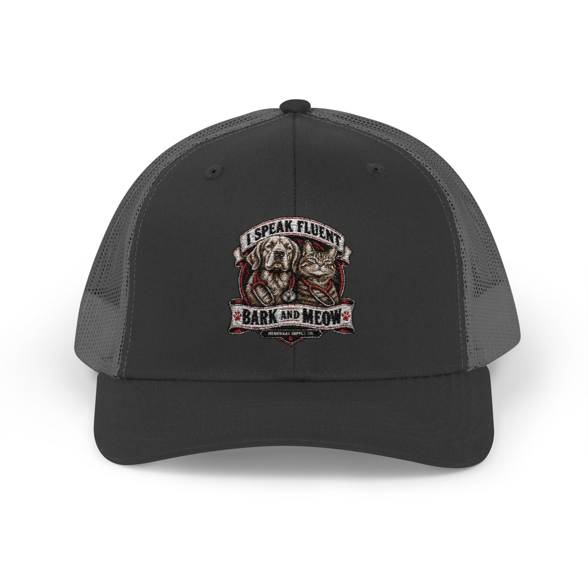 I Speak Fluent Bark And Meow Snapback Trucker Cap