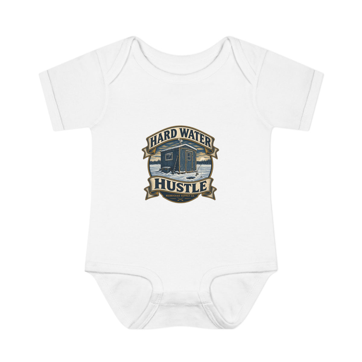 Hard Water Hustle Baby Onesie