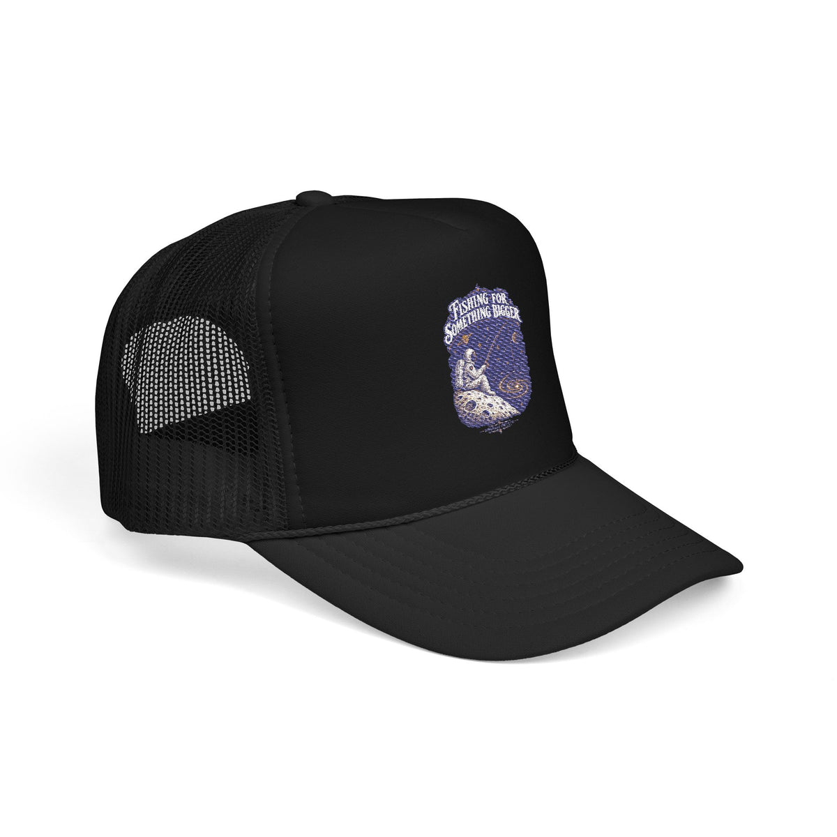 Fishing For Something Bigger Foam Trucker Hat