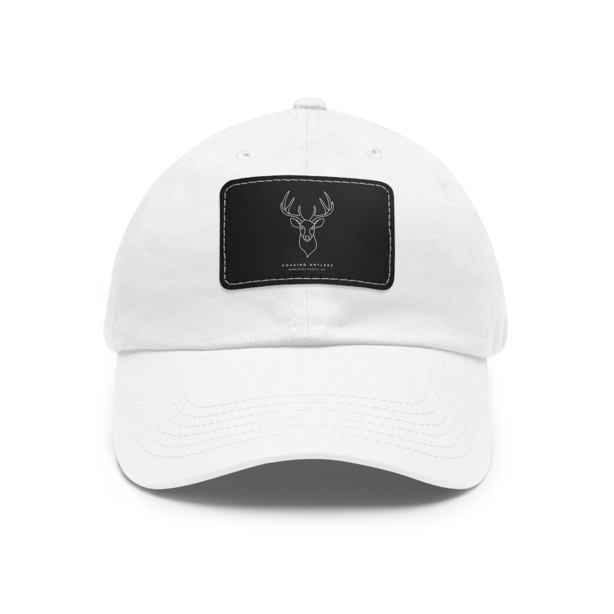 Chasing Antlers Leather Patch Dad Hat