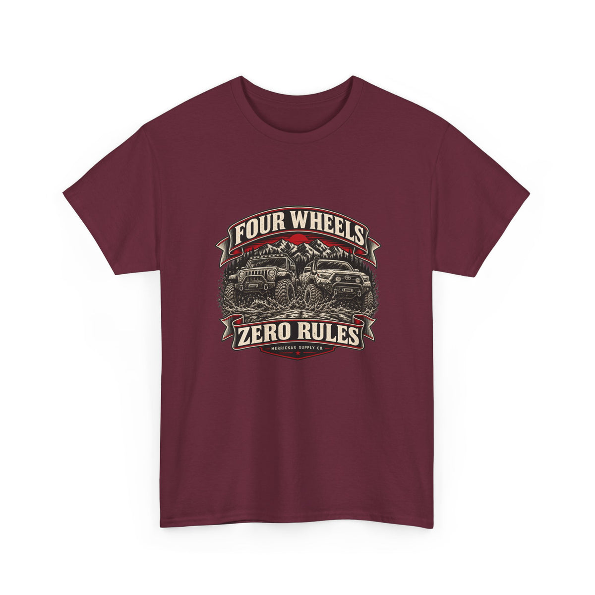 Four Wheels Zero Rules Classic Tee