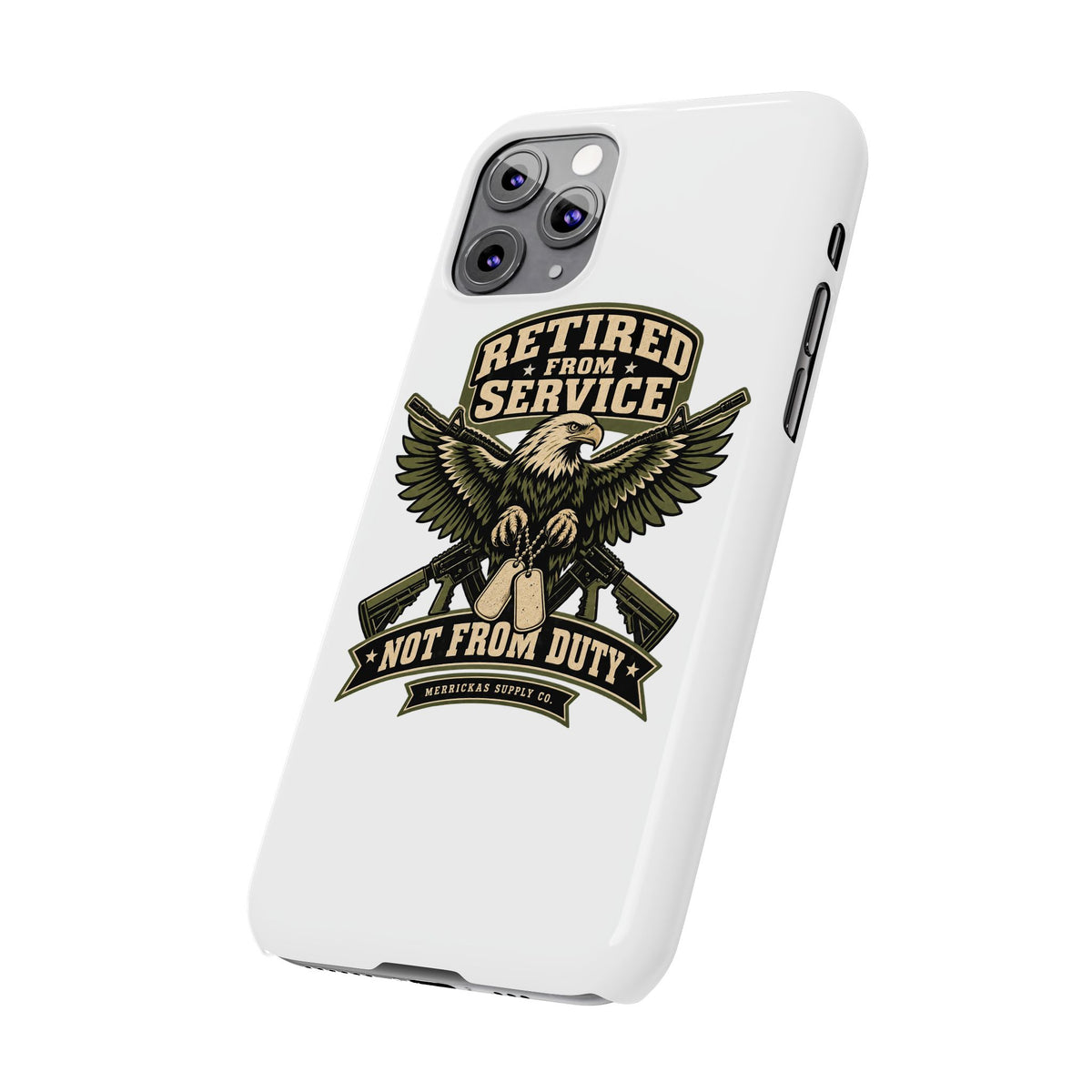 Retired From Service Not From Duty Phone Case