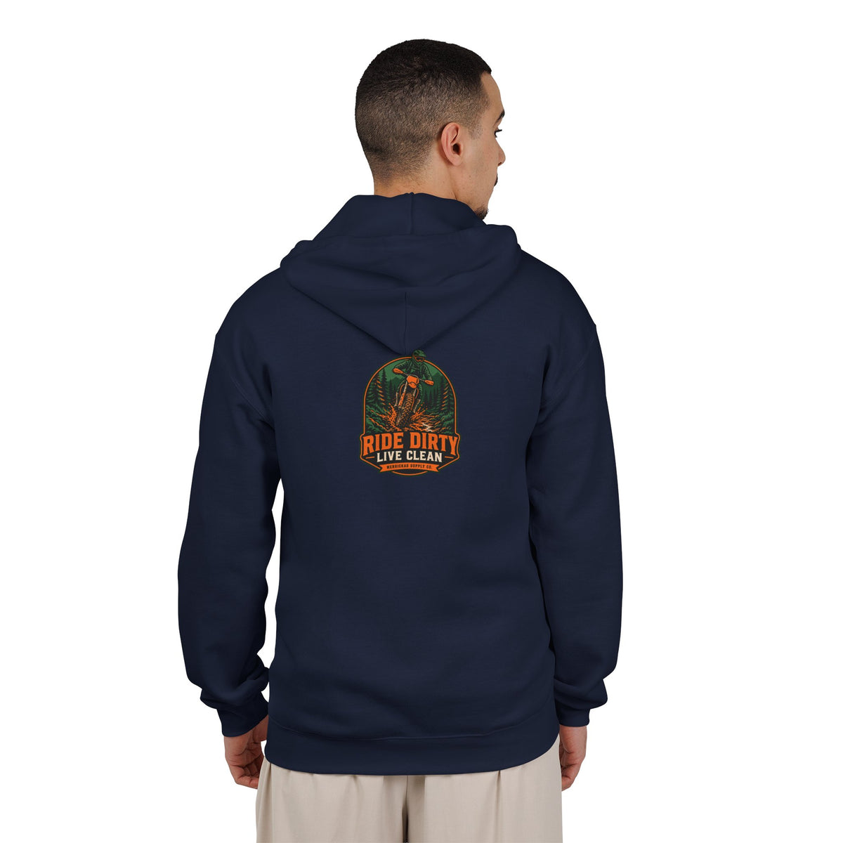 Ride Dirty Live Clean Zip Hoodie