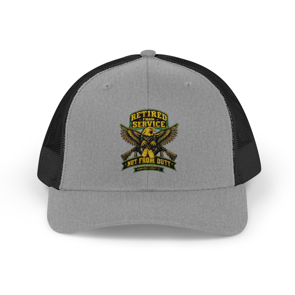 Retired From Service Not From Duty Snapback Trucker Hat
